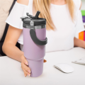 NAMUNY 20oz Stainless Steel Vacuum Insulated Bottle Travel Coffee Mug Double Wall Insulated with Handle for Women and Men,B. 