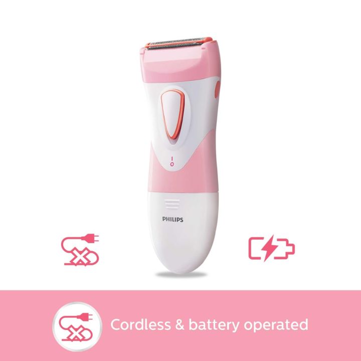 Philips%20HP6306/00%20SatinShave%20Essential%20Women's%20Wet%20&%20Dry%20Electric%20Shaver%20For%20Legs,%20Cordless%20-%20Image%204