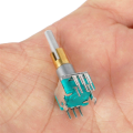 EC11EBB24C03 Dual Axis Encoder 30 Positioning Number 15 Pulse Point Handle 25mm with Switch Metal Dual Axis Encoder 3PCS. 