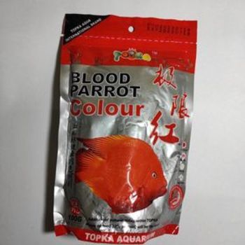 Topka Blood Parrot Color Fish Food 100 Grams by Juwel Aquarium