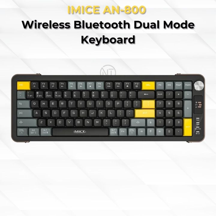 iMice AN800 Wireless Dual Mode (2.4G/Bluetooth) Membrane Keyboard