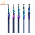 Dreanique 1pc Taper Ball Nose Engraving Bit 2 Flutes DLC Coated Milling Cutter Router Bits for Wood Metal 3D Carving End Mill. 