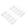 FORIDE 500Pcs 4Ml Plastic Disposable Squeeze Transfer Oils Pipettes Dropper Cream Perfusion DIY Cupcake Pipettes. 