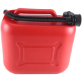 10L 2.64Gal Car Fuel Tank Can Spare Plastic Petrol Gas Container Anti-Static Fuel Carrier with Pipe for Car Travel Easy to Use. 