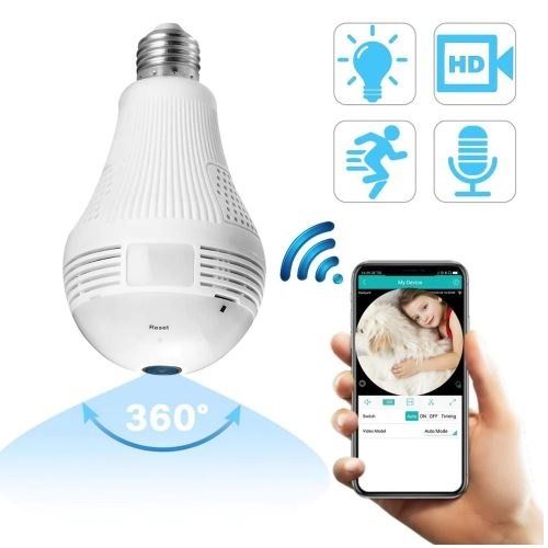 Wifi Smart Panoramic Bulb 360 Degree Camera