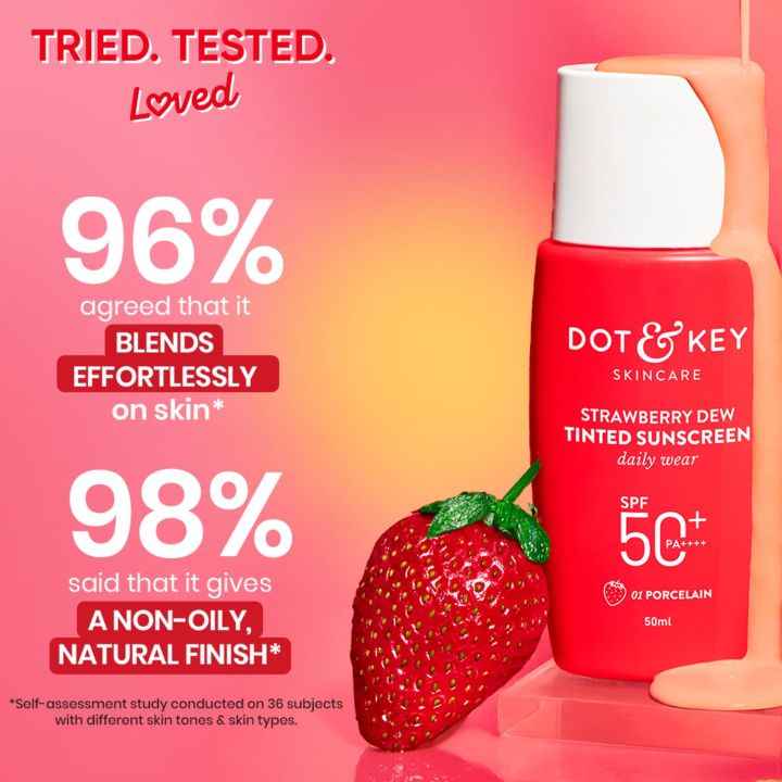 Dot%20&%20Key%20Strawberry%20Dew%20Tinted%20Sunscreen%20SPF%2050+%20Pa++++%20%7C%20Protection%20Against%20UA/UB%20%7C%20Broad%20Spectrum,%20Water%20&%20Sweat%20resistant%20%7C%20For%20All%20Skin%20Types%20%7C%2050ml%20-%20Image%207