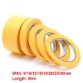 1PC 50M General Purpose DIY Craft Painting Paper Car Sticker Masking Tape Yellow Adhesive. 