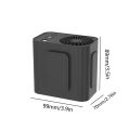 Mini 3600mAh Waist Mounted Fan Flashlight Anti Drop Shock Waist Clip on Fan Handheld Cooling Hanging Neck Fan Sports. 