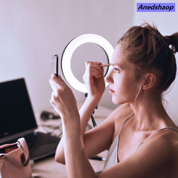Anedshaop%20%E3%80%90New%20Arrivals%E3%80%9118CM%20Dimmable%20Photography%20LED%20Selfie%20Ring%20Light%20Camera%20Phone%20Original%20Ring%20Lamp%2010%20inch%20With%20Table%20Tripods%20For%20Makeup%20Video%20Live%20Studio%20-%20Image%202
