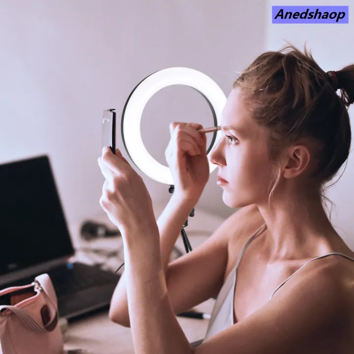 Anedshaop%20%E3%80%90Special%20Promotion%20%E3%80%9118CM%20Dimmable%20Photography%20LED%20Selfie%20Ring%20Light%20Camera%20Fashion%20Phone%20Ring%20Lamp%2010%20inch%20With%20Table%20Tripods%20For%20Makeup%20Video%20Live%20Studio%20-%20Image%202