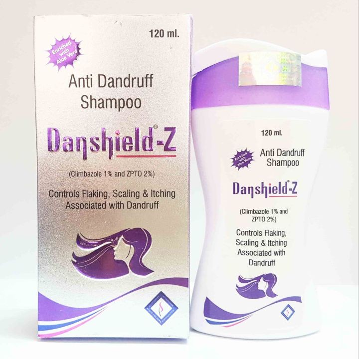 Surbhitam Danshield-Z Anti Dandruff Shampoo, Climbazole 1% And Zpto 2%, 120Ml