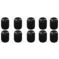 10PCS Guitar Effect Pedal Knob Metal Black Potentiometer Knob Anodized Aluminum Amp Pot Knob 15x15MM. 