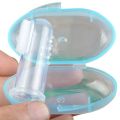 Cizzy High Quality Baby Finger Toothbrush With Box, Baby teether Silicon Toothbrush For 1 year children Soft toothbrush, baby toothbrush,Tooth Baby Kids Silicone Finger Toothbrush Soft Safe Baby Teether Toothbrush Gum Brush Clear Massage Dental Care. 