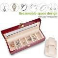 Wooden Watch Box-6 Wide Watch Slots Wood Clock Box Storage Organizer. 
