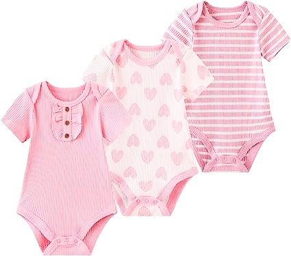 Baby%20Bodysuit%20Short%20Sleeve%20One-piece%20Suit%20Newborn%20Jumpsuit%20Infant%20Vest%20for%20Baby%20Boys%20and%20Girls%200-%202%20Year,%20Pack%20of%203%20-%20Image%206
