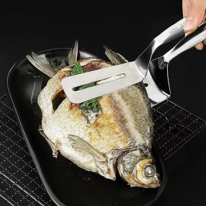 Steak%20Spatula%20304%20Stainless%20Steel%20Thickened%20Frying%20Kitchen%20Clamps%20Fried%20Fish%20Barbecue%20Clips%20Steak%20Spatula%20Manufacturers%20Wholesale%20-%20Image%204