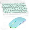 Ultra Slim Rechargeable Wireless Bluetooth Keyboard & Mouse (Portable Mini BT Wireless) for Android Windows PC Tablet. 