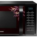 Samsung 28 L Convection Microwave  | MC28H5025VP/TL | Black with Magnolia Pattern, Slim). 