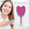 Sutuiying Mini Angel Detangling Hair Brush Silicone Shampoo Brush Head Scalp 2025 New Massage Combs For Valentine's Day Anniversary Gifts For Woman. 