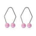 1 Pair Fashion Alloy Dimple Trainer Facial Beauty Tools Pearl Dimple Maker for Cheeks Easy to Wear Facial Dimple Make Tool. 