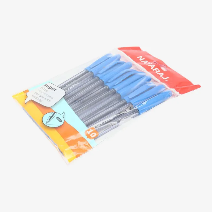 Nataraj%20Super%20Fine%20Ballpoint%20Pens%20For%20smooth%20Writing%20(Blue%20Ink%20)%20Pack%20Of%2010%20-%20Image%204