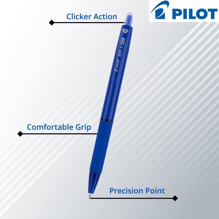 Pilot%20BP%201%20RT%20Fine%200.7%20Ballpoint%20Pen%20with%20Soft%20Rubber%20Grip%20(12%20Pcs%20Pack)%20-%20Image%205