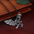 【New Arrivals】Aggressive Gothic Titanium Steel Retro Pendant Non-mainstream Personality Magic Dragon Necklace Cool Trendy Men's Night Shop Hanging Ornaments. 