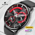 My Power 1.43" Amoled Display Smartwatch M707Pulse| Always On Screen| Bluetooth HD Calling | Health Tracking | IP67 Water resistant |1 Year Warranty.. 