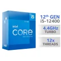 Intel 12th Gen Core i5-12400 Tray Pack Desktop Processor (2.5~4.5GHz, 6 Cores,12 Threads, 18MB Smart Cache, 7.5MB L2 Cache). 