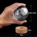 Night Lights 3D Solar System Crystal Ball Night Light Warm White Wooden Base Fantasy Decoration Ball Projection Lamp. 