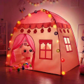Kids Castle Tent - Indoor/Outdoor Game House, Portable Folding Dream Play Tent for Girls and Boys with Carry Bag (Without Cotton Ball Lamp). 