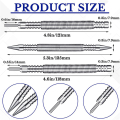 ARELENE 6 Pcs Nail Set and Hinge Pin Tool Center Punch Spring Loaded Nail Set for Door 1/32 Inch 1/16 Inch Dual , 1/8 Inch. 
