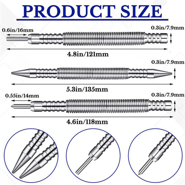 ARELENE%206%20Pcs%20Nail%20Set%20and%20Hinge%20Pin%20Tool%20Center%20Punch%20Spring%20Loaded%20Nail%20Set%20for%20Door%201/32%20Inch%201/16%20Inch%20Dual%20,%201/8%20Inch%20-%20Image%202
