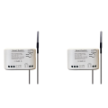 NAMUNY 2X Tuya Smart Life WiFi Switch Relay Temperature Monitoring Thermostat Sensor Passive Dry Contact Relay 85-250V. 