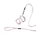 Pet Supplies Adjustable Cat Harness and Leash Set Gradient Escape Proof Pet Harness Soft Lightweight Cat Collar Lead Leash Outdoor. 