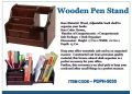 Xingli Brown Polished Multi-Functional Wooden Pen Stand/ Holder / Mobile Holder/ Visiting Card And Remote Stand. 