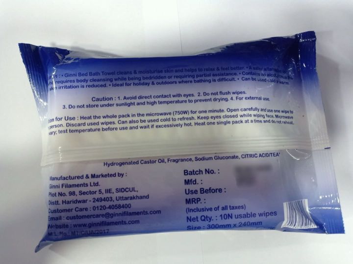 Bed%20Bath%20Towels%20(10%20Wet%20Towels%20300mmX240mm)%20By%20GINNI%20,%20Microwaveable%20-%20Image%203