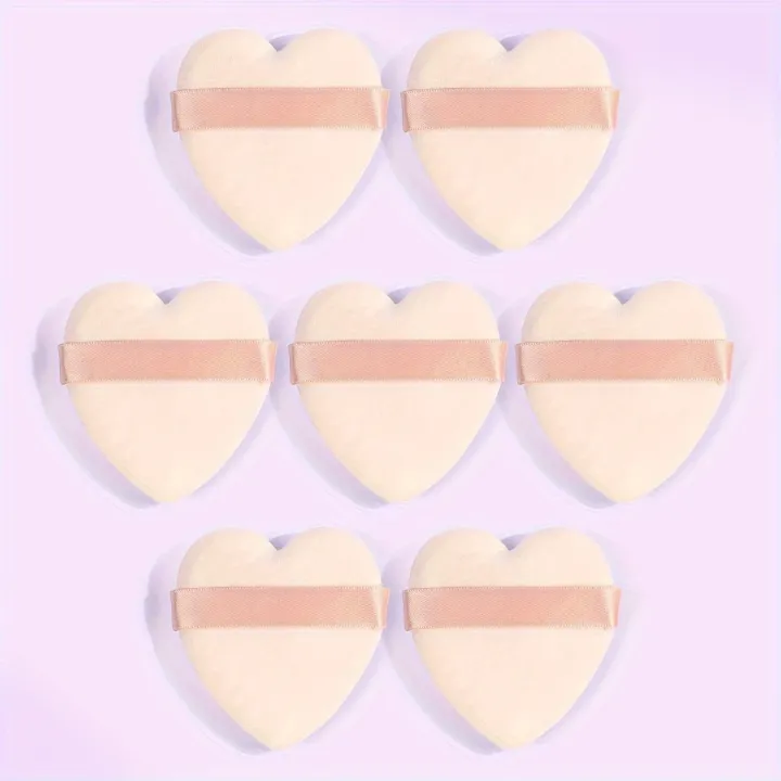 MAANGE%207Pcs%20Reusable%20Soft%20Heart%20Shape%20Velvet%20Powder%20Puff%20Mini%20Face%20Makeup%20Washable%20Sponge%20MAG51398-7%20-%20Image%202