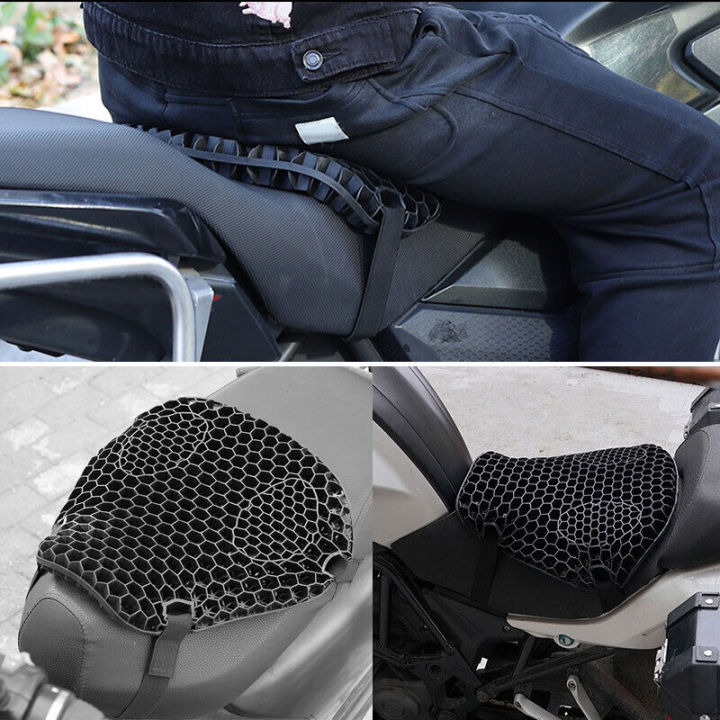 1%20pc%20Motorcycle%20Honeycomb%20Shockproof%20Comfort%20Seat%20-%20Image%203