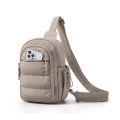 Versatile Multiple Pockets Fluffy Crossbody Bag Soft Portable Chest Bag Lightweight Commuting Bag For Travel Work Shopping Gym Store. 