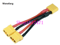 Wenefang XT90 Parallel Battery Y Splitter Cable New 1 male to 2 female for Lipo Battery. 