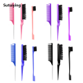 Sutuiying 3PCS Hair Brush Set,Hair Styling Comb Including Dual Sided Edge New style Brush Rat Tail Comb and Teasing Comb for Women Girl Barber. 