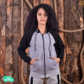 J.Fisher Fleece Baseball Hoodie for Women. 