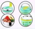 QQ 2 Layer Insulated Tiffin Lunch Box 1000ML With Spoon. 