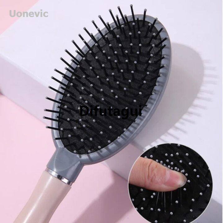 Difutagui%201Pc%20Long%20Hair%20Smooth%20Curling%20Comb%20Cartoon%20Cushion%20Comb%20Portable%20for%20Wet%20and%20Dry%20Hair,%20Anti-Static%20Portable%20Women's%20Home%20-%20Image%205