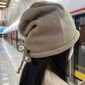 New Winter Plus Velvet Warm Woolen Hat For Women All-match Korean Knitted Hat Thickened Outdoor Ski Hat Creek. 