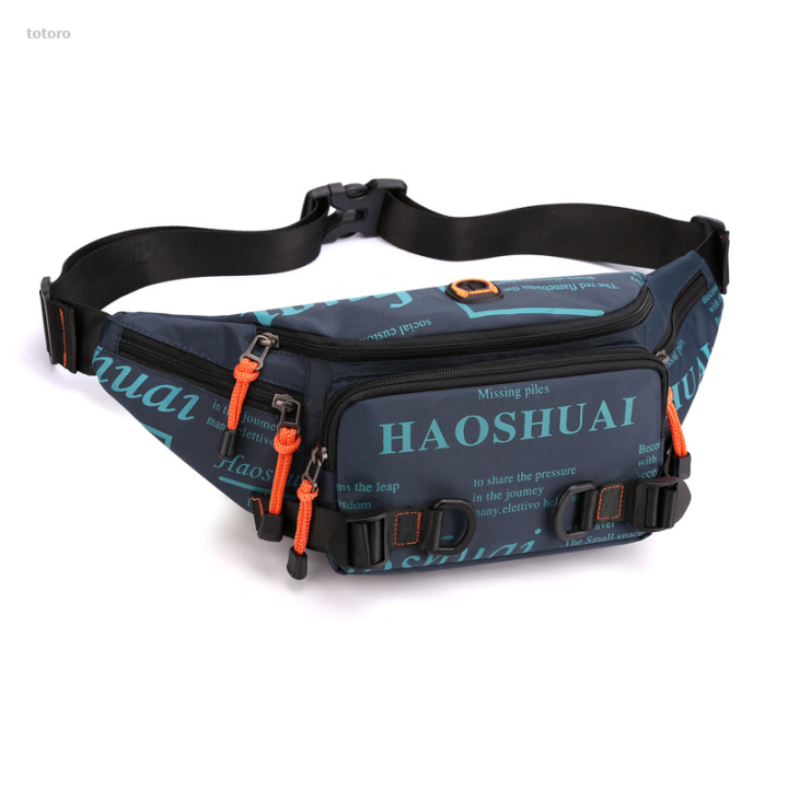 NEW%20totoro%20New%20OZUKO%20New%20outdoor%20men'%20wait%20bag%20treet%20trend%202025%20New%20chet%20bag%20meenger%20bag%20port%20running%20wait%20bag%20-%20Image%203