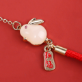 Lucky Rabbit Red Rope Bracelet Cute Jade Bunny Charm Bracelets for Women Red Opal Bead Chains Bangles Chinese New Year Gifts. 