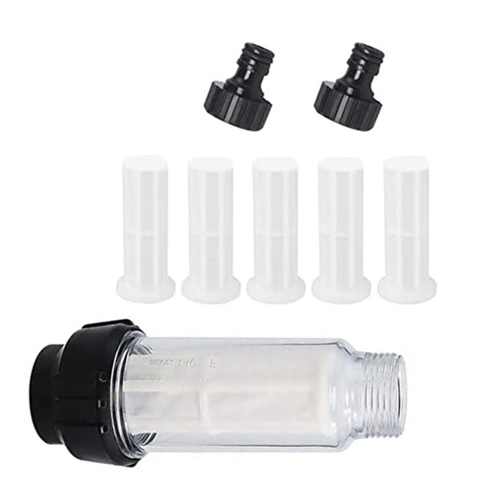3/4 Inch Water Pre-Filter Water Filter Set with 5 Filter Inserts