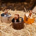 (GGBR) Mini Alcohol Stove Outdoor Portable Solid Shell Powerful Safe Spirit Burner Camping Windproof Card Stove Silver. 